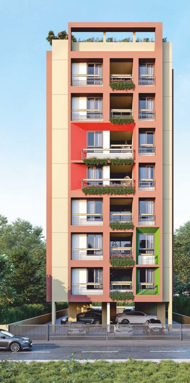 Tall facade view of Sonarika Apartment